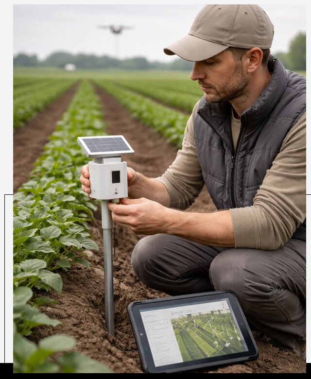 IoT мониторинг сельскохозяйственных полей и контроля в Россоши