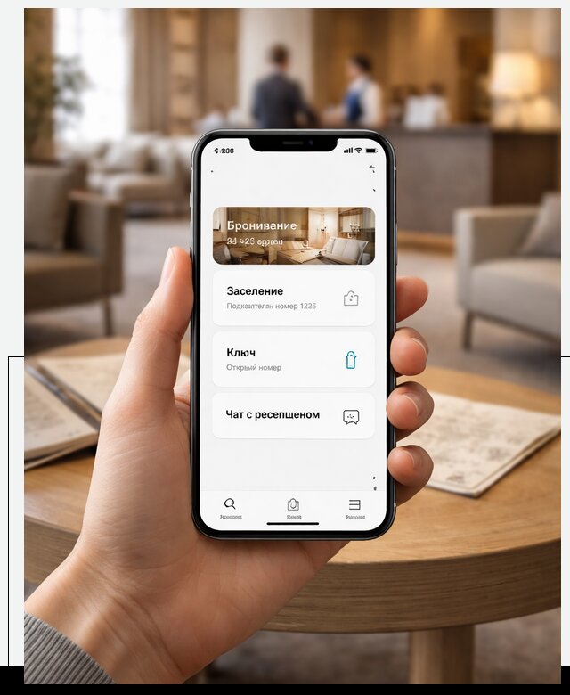 Мобильное приложение для гостей отеля в Россоши, управление сервисом